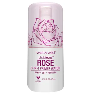 Wet n Wild Photo Focus Primer Water Rose Addiction 3 en 1 بخاخ برايمر مائي بالورد من ويت اند وايلد