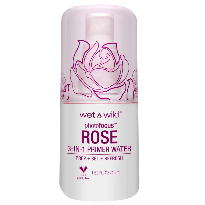 Wet n Wild Photo Focus Primer Water Rose Addiction 3 en 1 بخاخ برايمر مائي بالورد من ويت اند وايلد