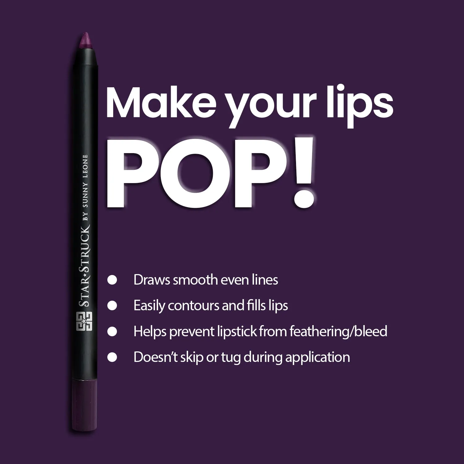 Wine - Long Wear Lip Liner, Dark Purple | 1.2gms