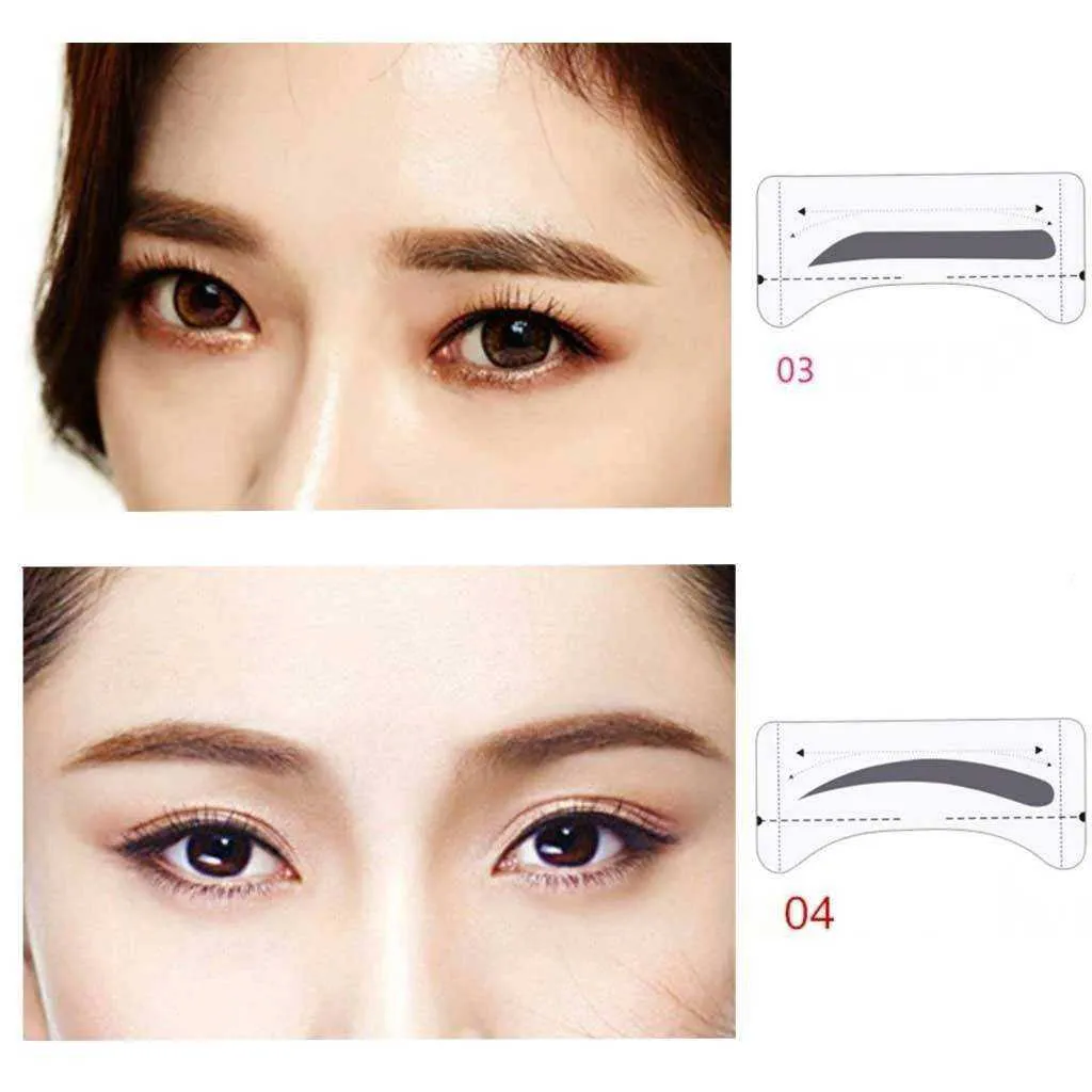 Women Premium Grooming Eyebrow Stencils Kit