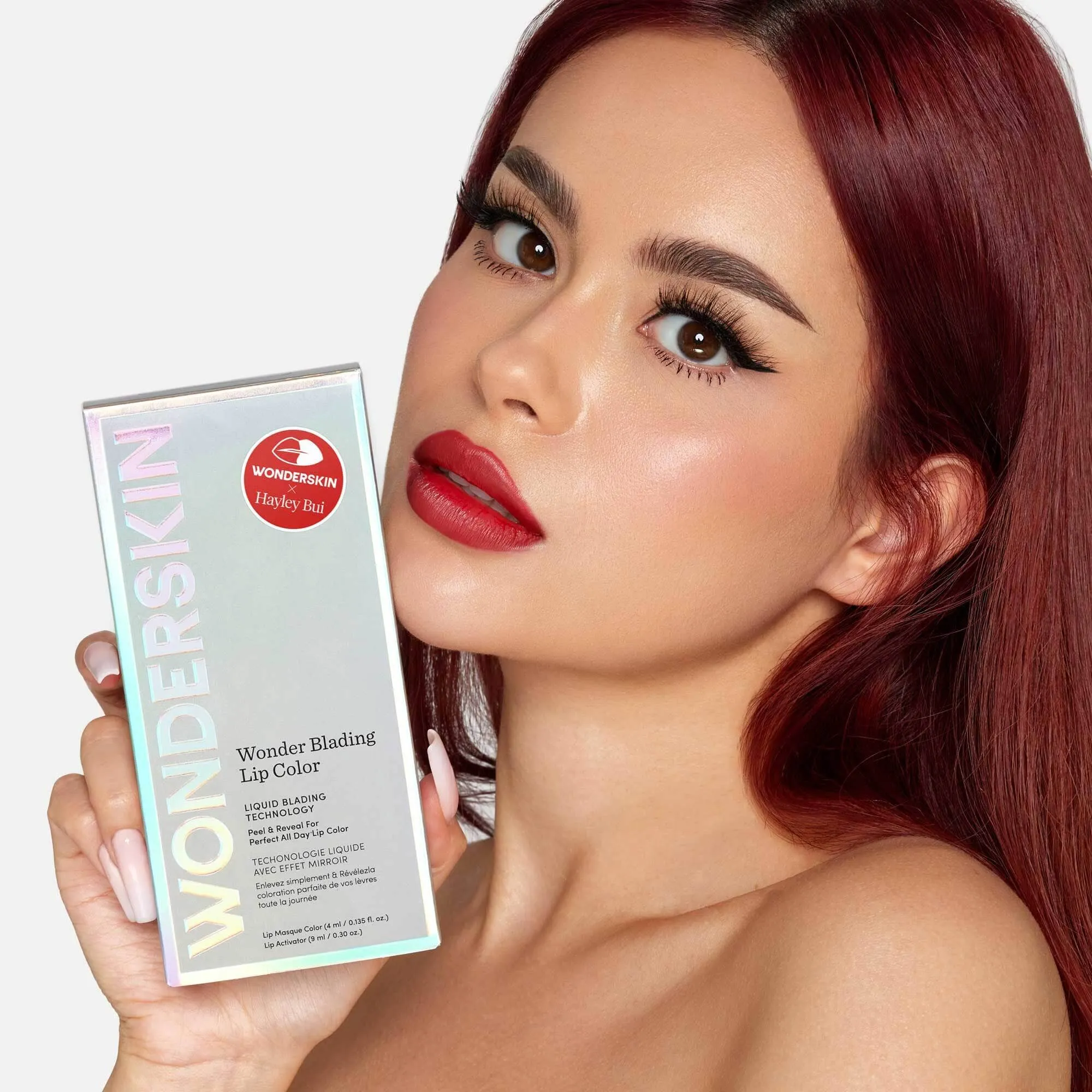 Wonderskin - Wonder Blading Lip Stain Kit Hayley - Hayley (Rich Neutral Red)