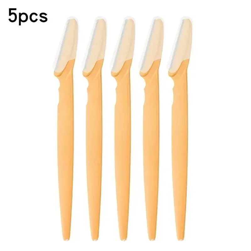 Yeknu 1/3/5Pcs Eyebrow Trimmer New Safe Eyebrow Scraper Eyebrow Knife for Female Novice Student Girl Face Razor Face Hair Remover