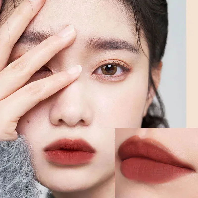Yeknu 6 Colors Lip Mud Lipstick Velvet Matte Liquid Lipstick Waterproof Nude Lip Gloss Long Lasting Sexy Women Lip Tint Cosmetics