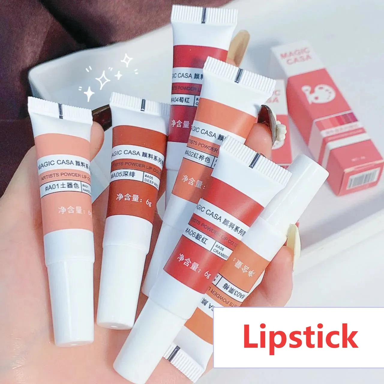Yeknu 6 Colors Lip Mud Lipstick Velvet Matte Liquid Lipstick Waterproof Nude Lip Gloss Long Lasting Sexy Women Lip Tint Cosmetics
