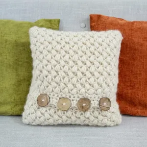 Zig Zag Puff Stitch Cushion Crochet Kit