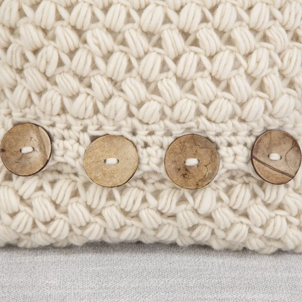 Zig Zag Puff Stitch Cushion Crochet Kit